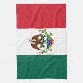 メキシコ国旗： 1824年～1835年、サンタアンナ キッチンタオル (縦)