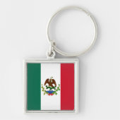 メキシコ国旗： 1824年～1835年、サンタアンナ キーホルダー (正面)