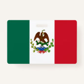 メキシコ国旗： 1824年～1835年、サンタアンナ バッジ (裏面)