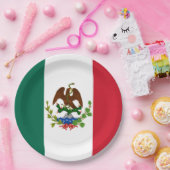 メキシコ国旗： 1824年～1835年、サンタアンナ ペーパープレート (パーティー)