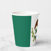 メキシコ国旗： 1824年～1835年、サンタアンナ 紙コップ (正面)