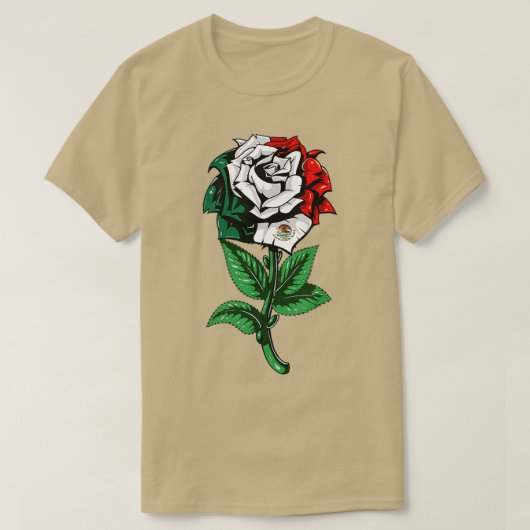 メキシコ国旗 Tシャツ (デザイン正面)