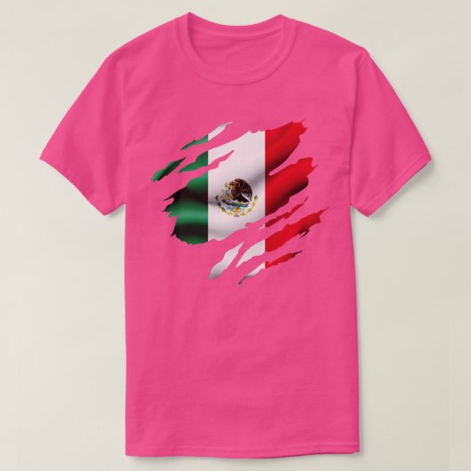 メキシコ国旗 Tシャツ (デザイン正面)
