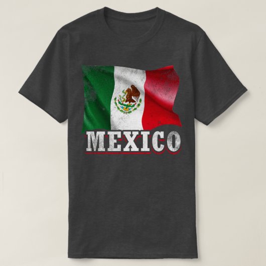 メキシコ国旗 Tシャツ (デザイン正面)
