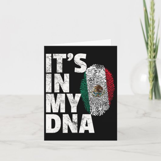 メキシコ国旗Cinco De Mayo Gの私のDnaの中にある カード (正面)