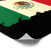 メキシコ国旗Cinco De Mayo Viva （メキシコ） ポスター (角)
