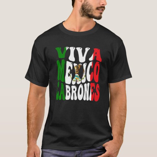 メキシコ国旗Vivaメキシコプライド独立記念日20 Tシャツ (正面)