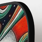 メキシコ国芸術的旗 ピックルボールラケット (左詳細)