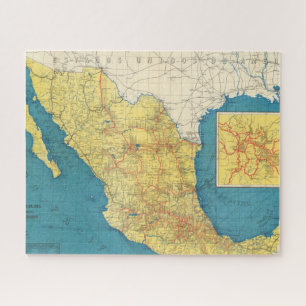 メキシコ国鉄図 ジグソーパズル