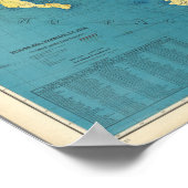 メキシコ国鉄地図 ポスター (角)