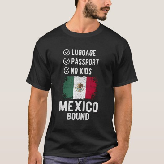 メキシコ土産物旅行バケーションメキシコ Tシャツ (正面)
