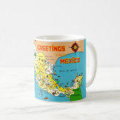 メキシコ地図マグ コーヒーマグカップ (正面右)