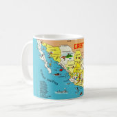 メキシコ地図マグ コーヒーマグカップ (正面左)