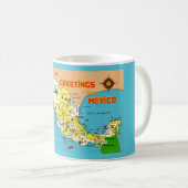メキシコ地図マグ コーヒーマグカップ (正面右)