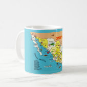 メキシコ地図マグ コーヒーマグカップ (正面左)