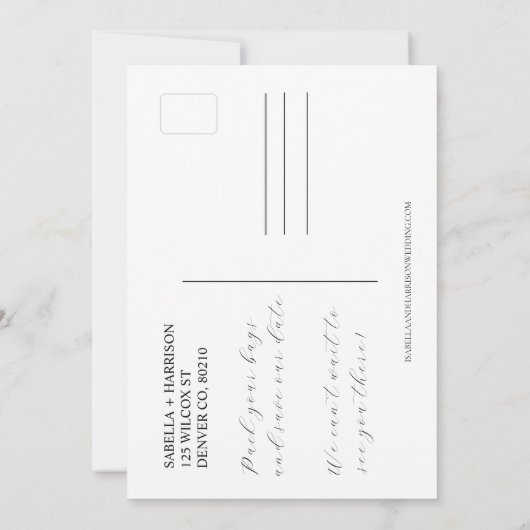 メキシコ地図 Save the Date テンプレート (裏面)