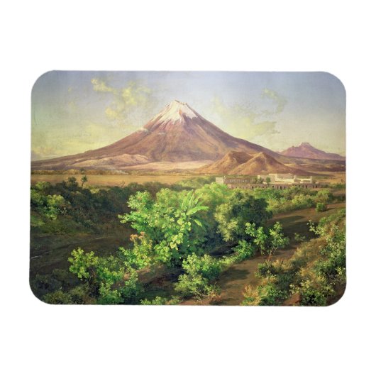 メキシコ地方の小さな火山、1887年(油) マグネット (横)