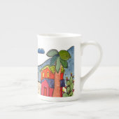 メキシコ場面コーヒーカップ ボーンチャイナマグカップ (右)