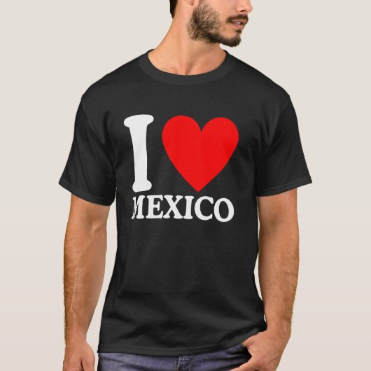 メキシコ大好きTシャツ メキシコハート Tシャツ (正面)