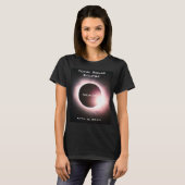 メキシコ太陽の皆既食2024年4月8日 Tシャツ (正面フル)