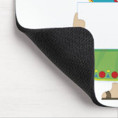 メキシコ女の子の印 マウスパッド (コーナー)