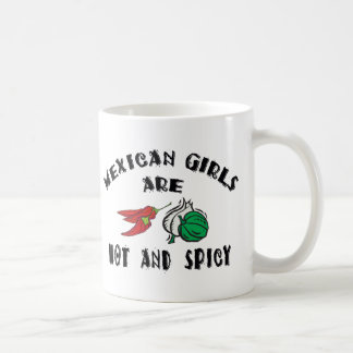 メキシコ女の子は熱いです及びぴりっとします コーヒーマグカップ