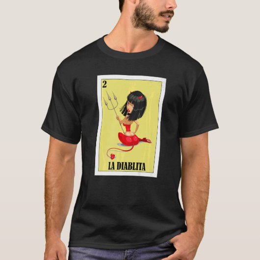メキシコ女性のためのLa Diablita 1 Tシャツ (正面)