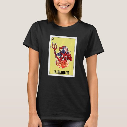 メキシコ女性のためのLa Diablita 2 Tシャツ (正面)