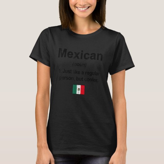 メキシコ定義メキシコ国旗メキシコプライドのルーツ Tシャツ (正面)
