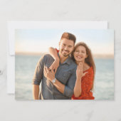 メキシコ宛先ビーチ結婚式保存日付 セーブザデート (裏面)