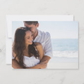 メキシコ宛先ビーチ結婚式日付の保存 セーブザデート (裏面)