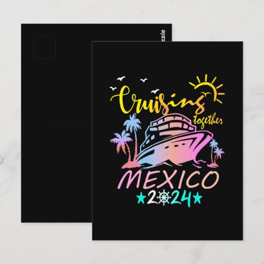 メキシコ家族クルーズ ポストカード (正面/裏面)