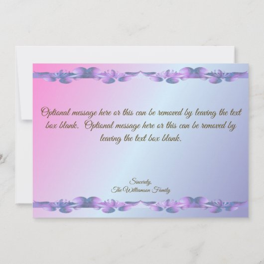 メキシコ家族夕日ありがとう0909 サンキューカード (裏面)