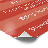 メキシコ対Tex-Mexタコス ポスター (コーナー)