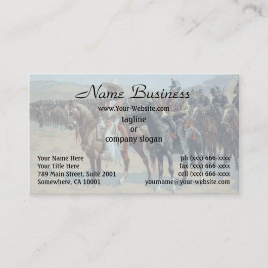 メキシコ専攻の人Frederic Remington 名刺 (正面)