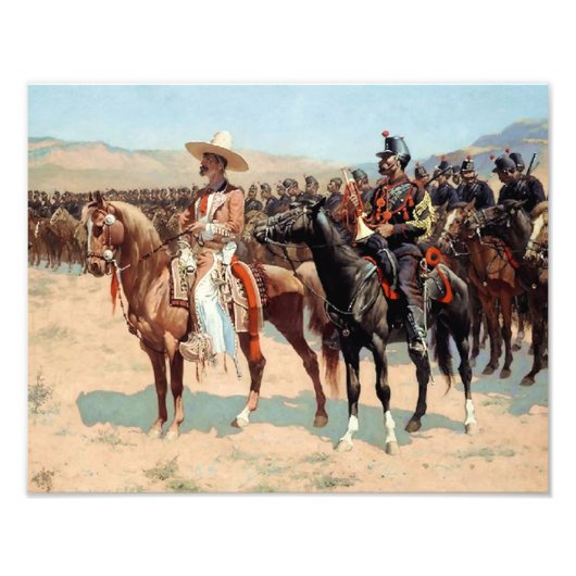メキシコ専攻の人Frederic Remington (1889) フォトプリント (正面)