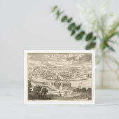 メキシコ市1723年(版木、銅版、版画) ポストカード (スタンド正面)