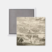 メキシコ市1723年(版木、銅版、版画) マグネット (正面/裏面)