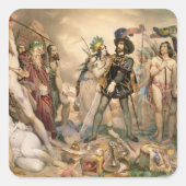 メキシコ征服 スクエアシール (正面)