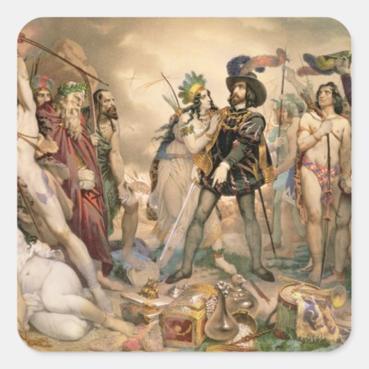 メキシコ征服 スクエアシール (正面)