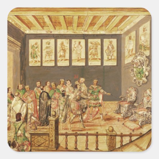 メキシコ征服 スクエアシール (正面)