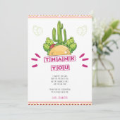 メキシコ感謝タコサボカード 招待状 (スタンド正面)