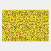 メキシコ手描きチンコ・デ・マヨをテーマにしたピニャータ ラッピングペーパーシート (正面)