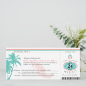 メキシコ搭乗券結婚ズ 招待状 (スタンド正面)