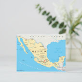 メキシコ政治地図 ポストカード (スタンド正面)
