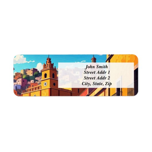 メキシコ教会グアナファト ラベル (正面)