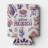 メキシコ文化シンボルヴィンテージカード 缶クーラー (裏面)