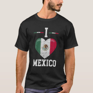 メキシコ文化プライドハートヒスパニック伝統プ Tシャツ