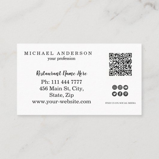 メキシコ料理の死んだレストランの日 名刺 (裏面)