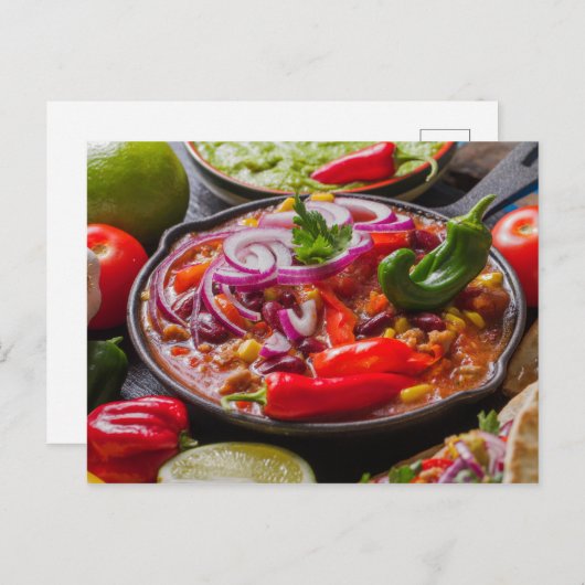メキシコ料理はがき ポストカード (正面/裏面)